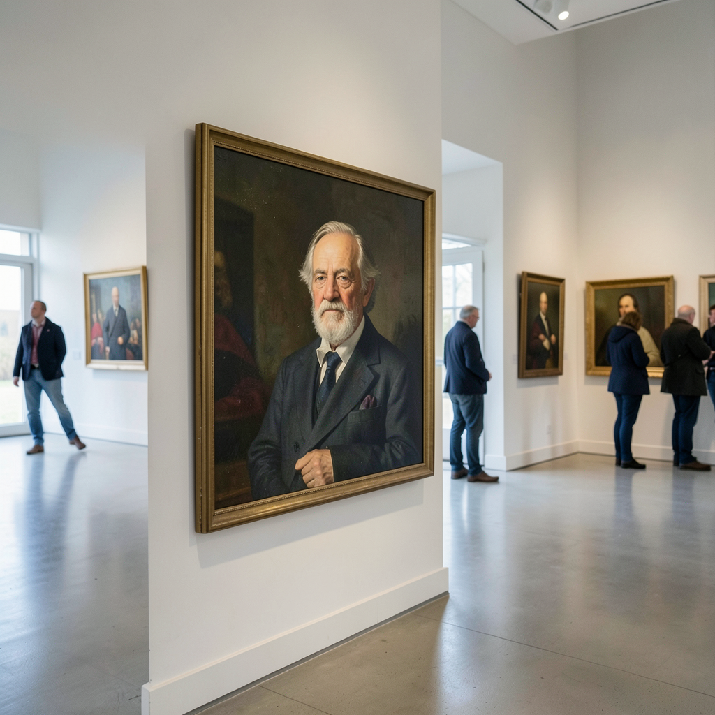 Sir Kyffin Williams portrait exhibition opens at Riverside Gallery, Haverfordwest